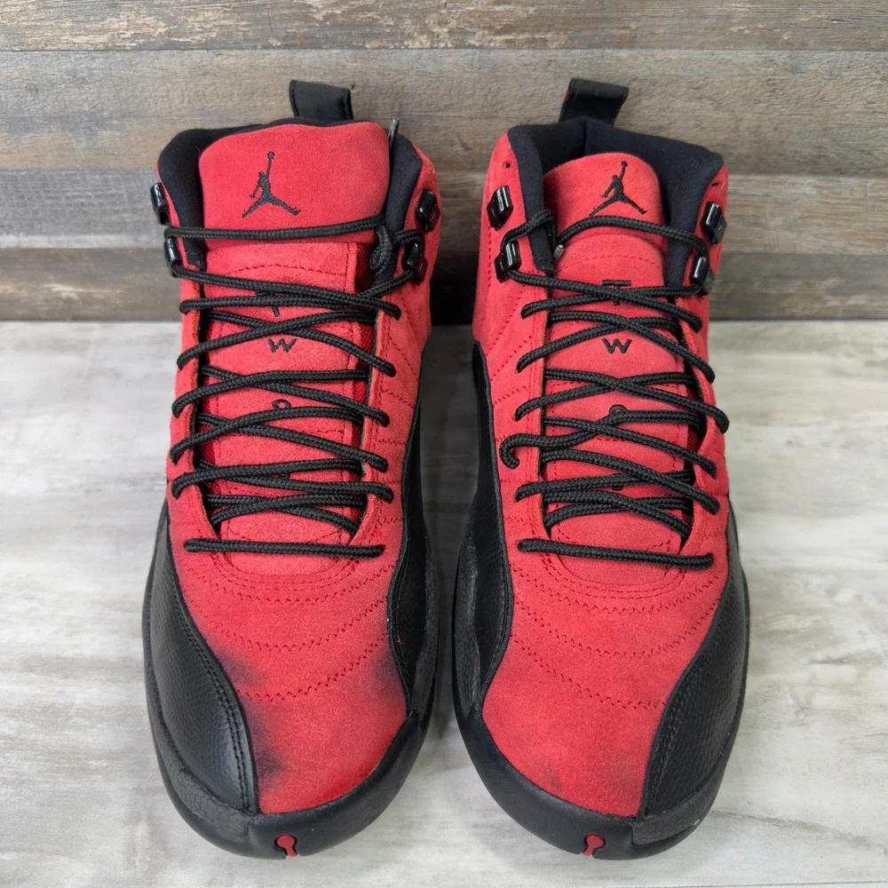 Jordan 12 Retro Reverse Flu Game Mens Size 10 Basketball Shoes CT8013-602 Red